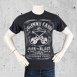 Official Johnny Cash Man in Black T Shirt Size Medium Tee Concert Tour